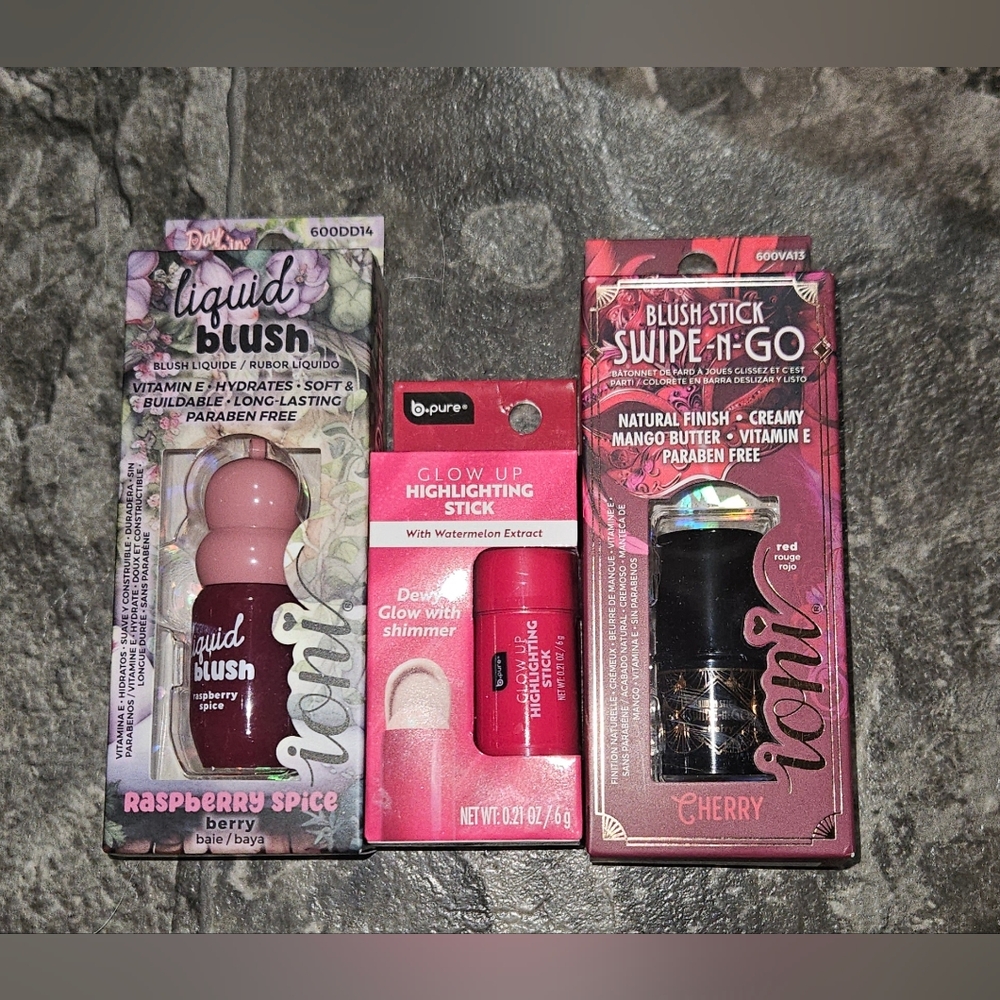 Liquid Blush, Blush Stick & Highlighter Stick BNIB
